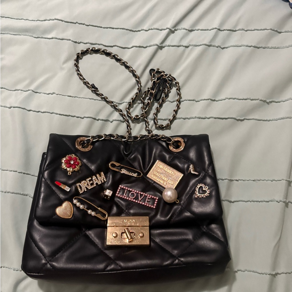 Black Quilted Designer Shoulder Bag